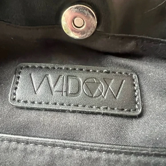 Dolls Kill Widow Faux Fur Bag Black Long Hair Furry Vegan Mongolian Lamb NWOT - Picture 12 of 13